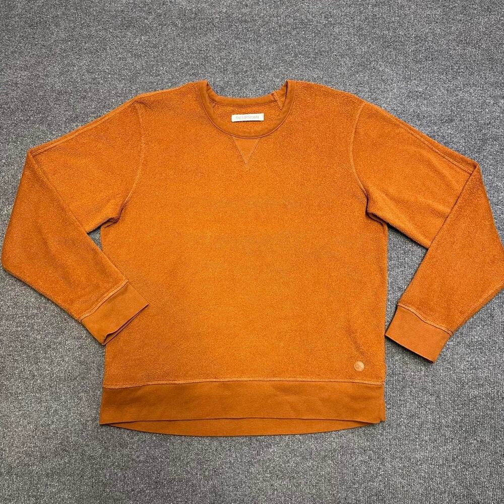 Outerknown Men’s Hightide Crew Terry Towel Cotton Pullover Sweatshirt XL
